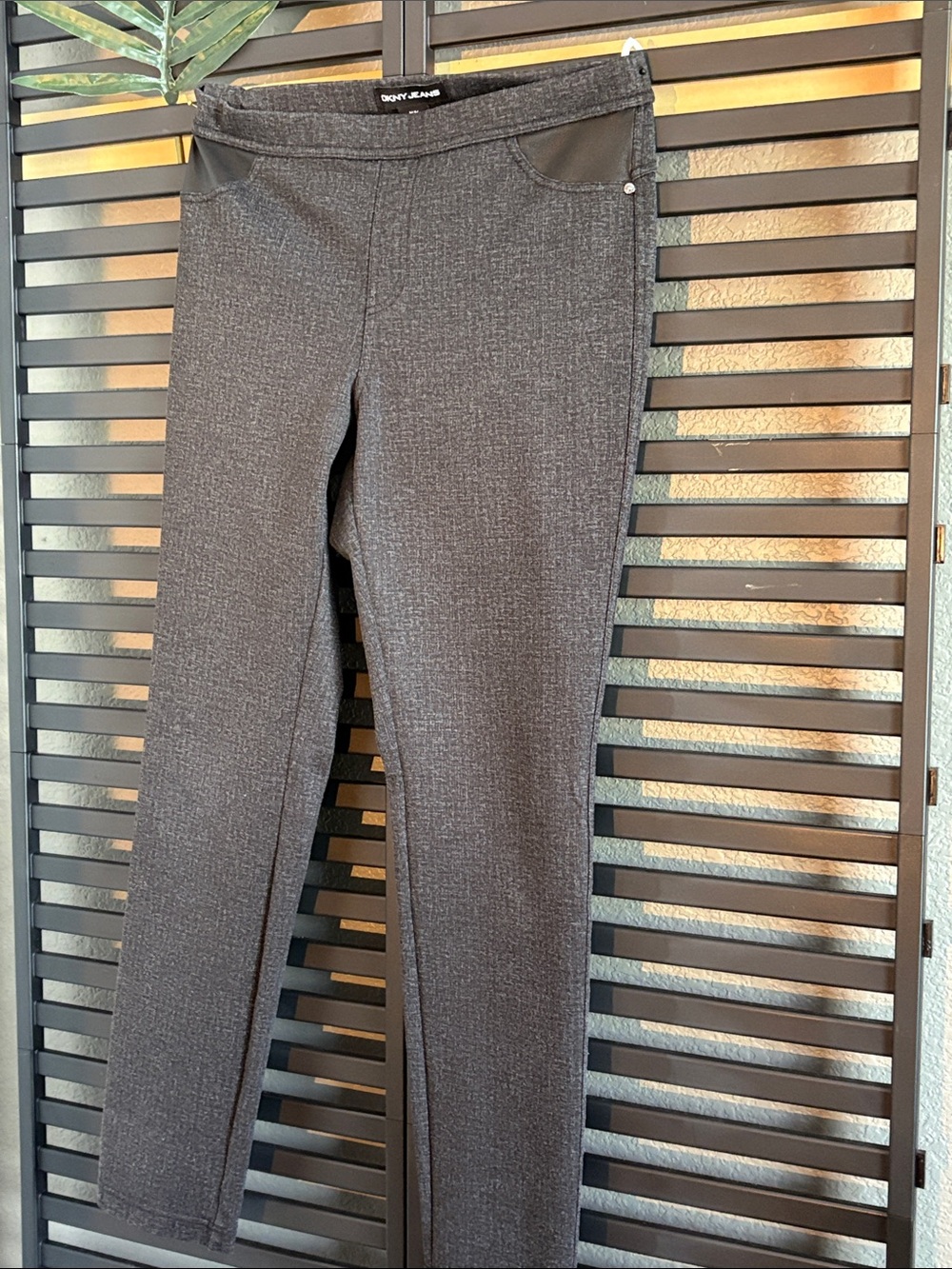 DKNY Women’s Charcoal Gray Slim Dress Pants